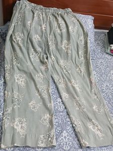 Light Green Printed Palazzo Pants kurta set