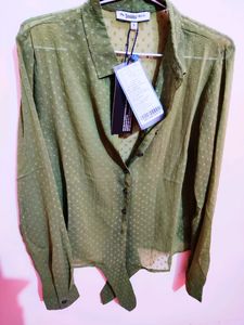 Roadster - Semi Sheer Shirt (Green)
