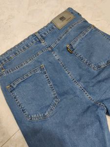 high waisted y2k Blue bootcut Jeans