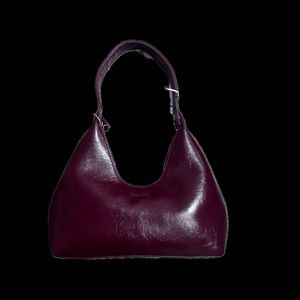 Chic Burgundy Hobo Bag
