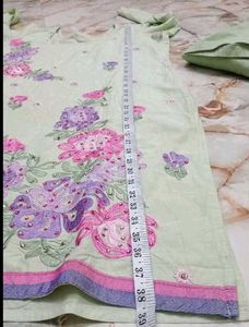 Light Green Floral Kurta Set with Dupatta