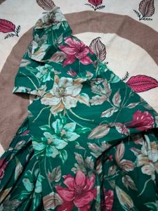 Beautiful Floral Print Kurta  with Dupatta