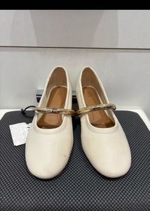 Zara cream ballet flats