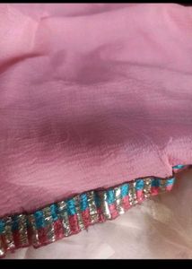 Designer Blue dupatta with Embellishments