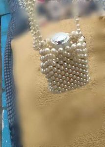 Vintage Pearl Beaded handmade Bag