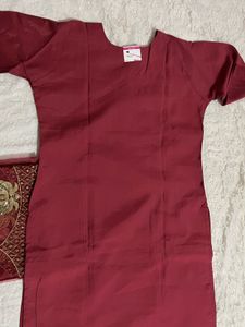 Desi Embroidered sequence, Lotus Kurti set