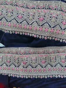 Embroidered Navy Blue lace