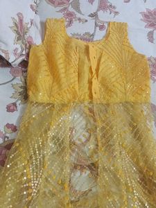 Stunning Yellow Sequinned Lehenga Choli
