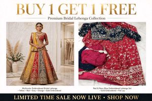 Stunning Embroidered Bridal Lehenga Set