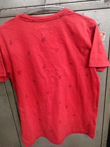 Red Printed T-Shirt