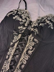 Black Ribbon Corset