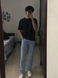 Light Wash Slim Fit Jeans