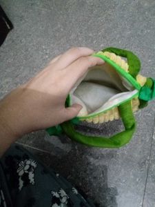 Cute Green Stuffed Animal Backpack