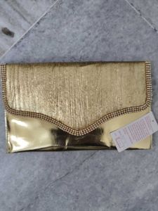 Elegant Gold Clutch Bag