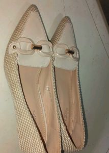 Trendy Tan-white Heels