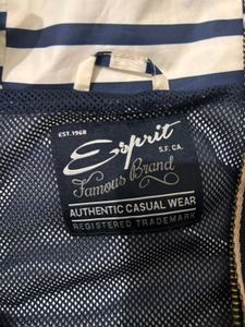 Striped Zip-Up Hoodie Jacket