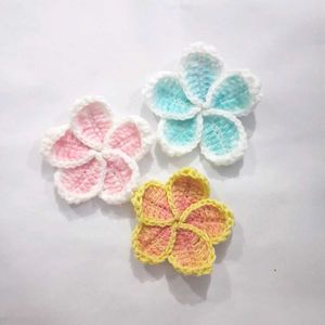 Crocheted Flower HairClips (Any 1)