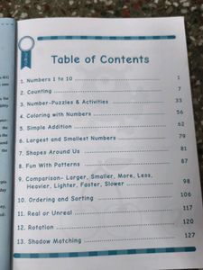 Number &amp; Logic Book For Pre- Primary