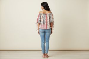 Floral Print Off-Shoulder Top
