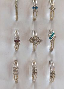 Vintage Assorted Costume Rings 8 Nos