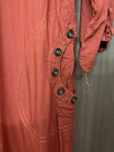 Red Cotton Kurta for small &amp; medium