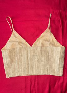 Striped v neck Crop top