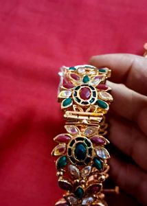 🎀🎀Gold Plated Kundan Patla set with pench