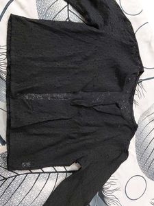 Elegant Black Lace Blouse