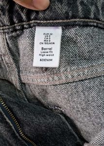 Gray Wash Denim Jeans
