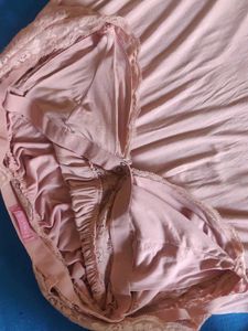 Lace Trimmed Pink Nightgown(maternity)