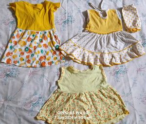 Cute Baby Girl Dresses - 3 Pack