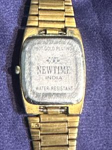 Luxury  NEWTIME Gold Plated Unisex Watch