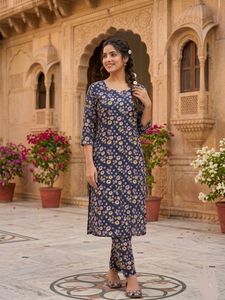 women Floral Print Dress Material