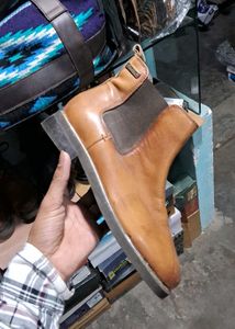 Stylish Brown Leather Ankle Boots