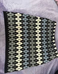 Argyle Mini Skirt
