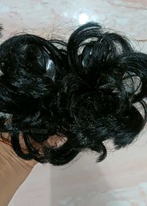 Black Messy Bun Hair Piece