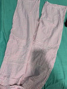 Pink Gingham Puff Sleeve jumpsuit