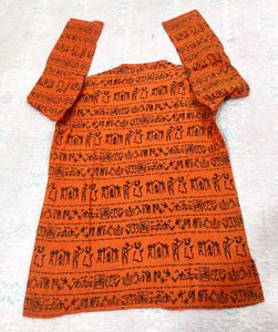 Orange Print Shirt✨