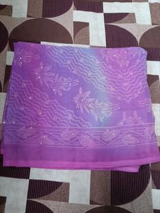 Elegant pink Ombre Saree