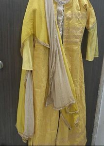 Elegant Yellow Kurta Set with Dupatta