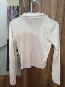 Stylish White Long Sleeve Top