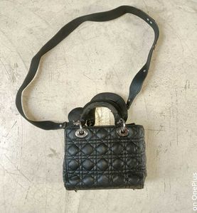 Christian Dior Black Cannage Quilted Handbag / Sho