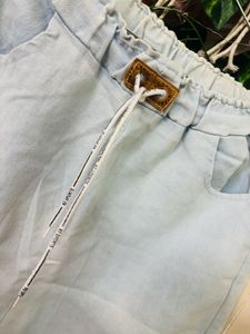Floral Embroidered Denim Skirt
