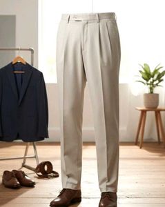 Men's Beige Casual Pants