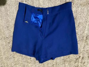 Royal Blue Tailored Shorts