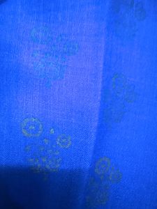 Vibrant Blue Kurta with Foil Print