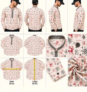 Chic Printed Unisex Kurta