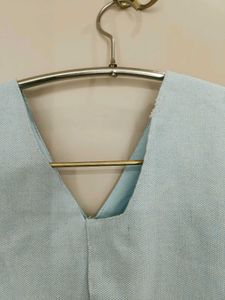 Cropped Light Blue Vest Top