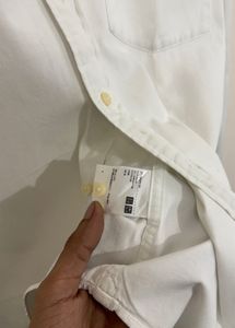 Classic White Button-Down Shirt