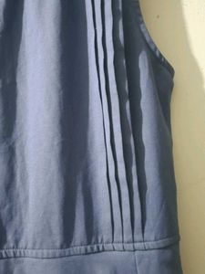 Elegant Sleeveless Blue Dress